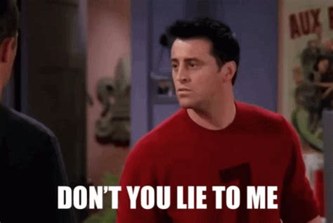 Friends Joey GIF - Friends Joey Dont You Lie To Me - Discover & Share GIFs