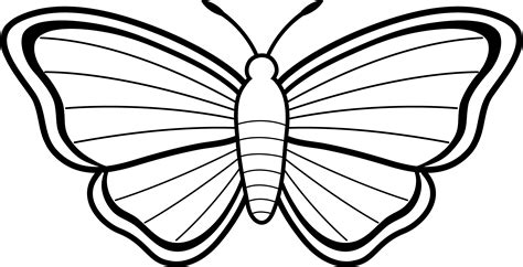 Butterfly Outline Clipart - Cliparts.co