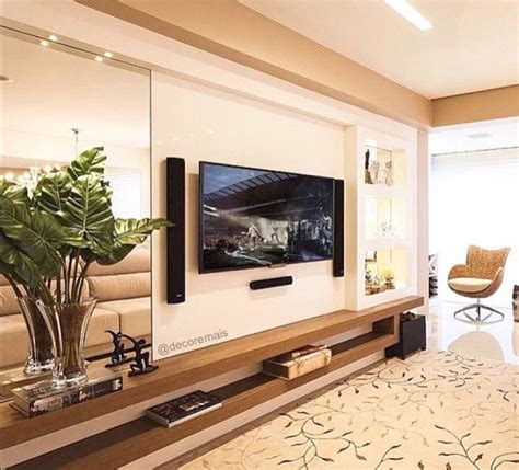 16 Modern TV Wall Mount Ideas For Your Best Room | Decoração sala de tv, Decoração da sala ...