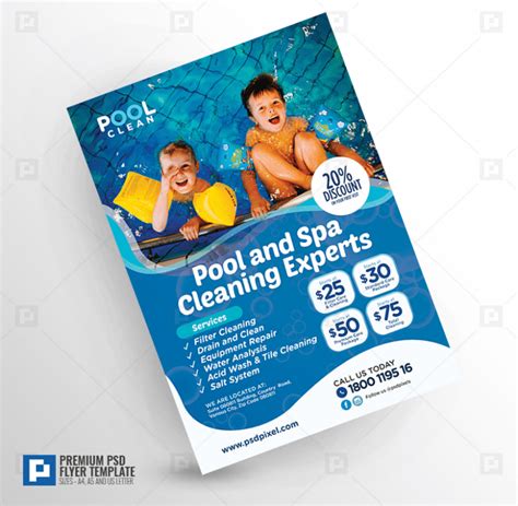 Pool Maintenance Flyer - PSDPixel