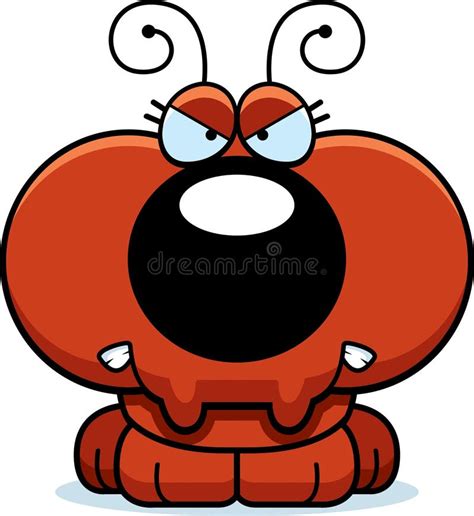 Angry ant stock vector. Illustration of artwork, cartoon - 57931534