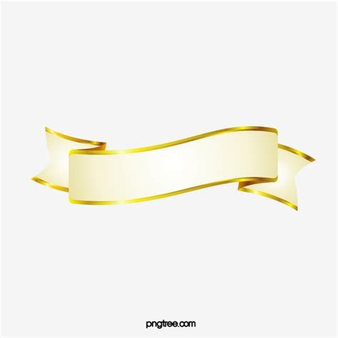 Label Gold Ribbon Vector PNG Images, Vector Bright Shiny Gold Ribbon Label, Vector, Bright Gold ...