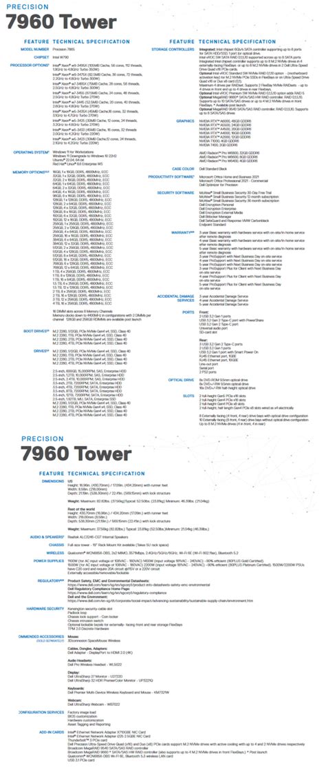 Dell Precision 7960 Tower and Precision 5860 Tower announced with Intel Sapphire Rapids ...