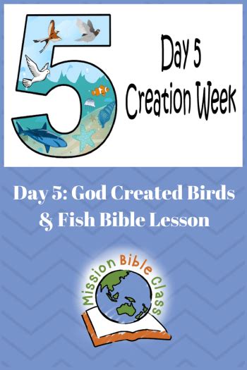 Day 5-God Created Birds and Fish – Mission Bible Class