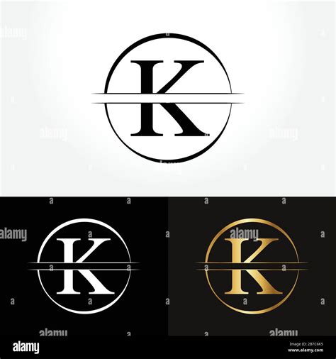 Initial Circle Letter K Logo Design Business Vector Template. Creative Abstract Letter K Logo ...