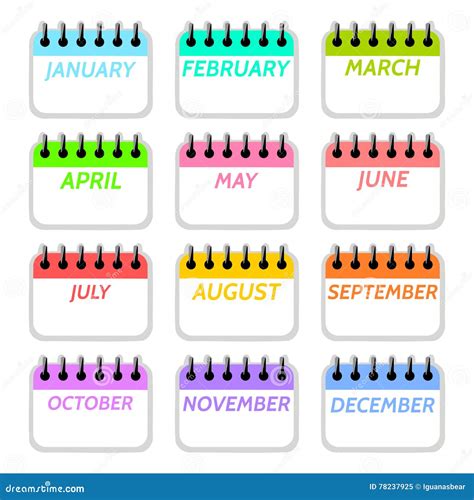 Month Calendar Clipart