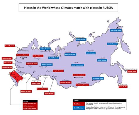 Climate Map Of Russia