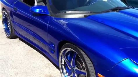 Candy Blue Pontiac Trans Am on Forgiato's - YouTube