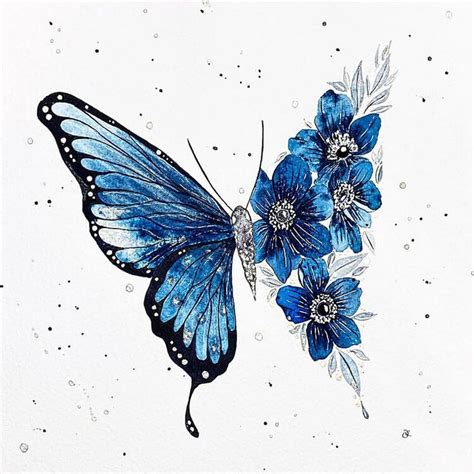 Beautiful Watercolor Butterfly Painting Ideas - Beautiful Dawn Designs | Idee per tatuaggi ...