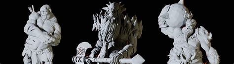 Giant Miniatures for Dungeons and Dragons and other TTRPGs