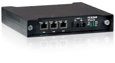 3-Port Fiber Optic Ethernet Media Converter Switch - TC3240 - TC Communications