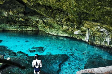 Snorkel In Underwater Caves In Tulum, Mexico