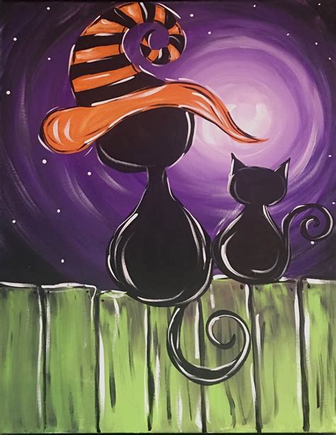 Pin on Halloween | Fall canvas painting, Halloween canvas paintings, Halloween painting