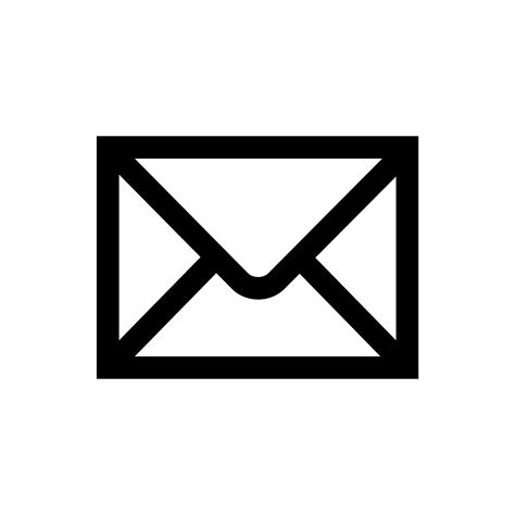 Email Icon Black Simple transparent PNG - StickPNG