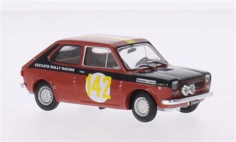 Diecast model cars Fiat 127 1/43 Brumm No.142 Ceccato Rally Racing Rallye 2 Valli 1972 P.Ceccato ...