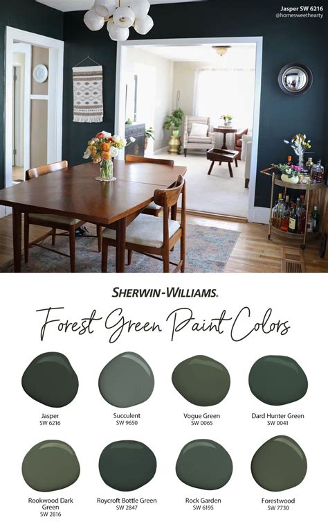 Forest green paint colors – Artofit