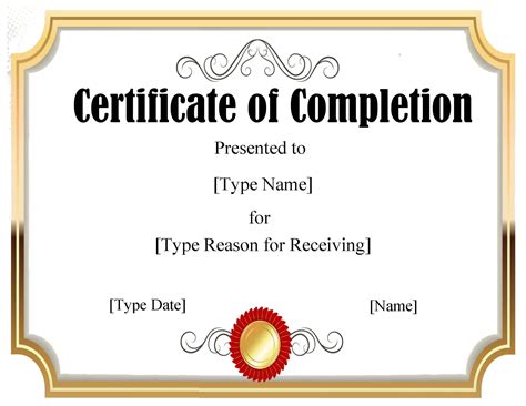 FREE Certificate Template Word | Instant Download