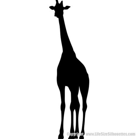 GIRAFFE SILHOUETTE WALL TRANSFERS (Safari Animal Decor)