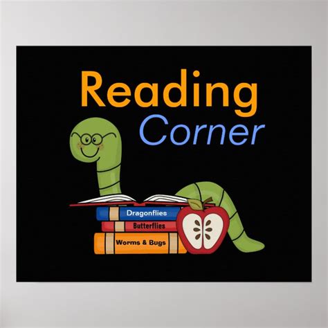 Classroom Reading Corner Poster | Zazzle.com