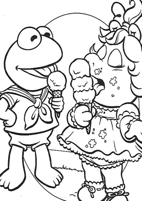 Baby Kermit Coloring Pages