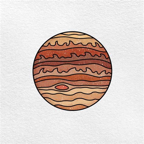 How to Draw Jupiter - HelloArtsy