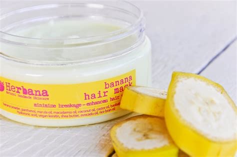 Banana Hair Mask Damaged Hair Minimize Breakage Volume | Etsy