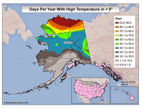 Brian B's Climate Blog: Alaska High Temperature Categories