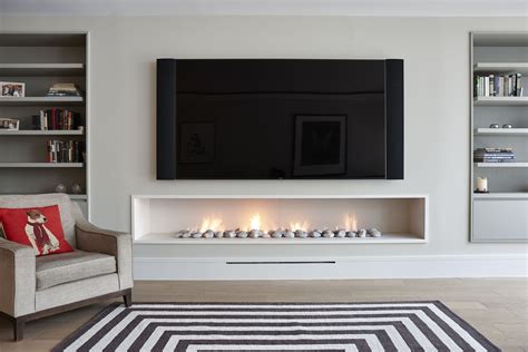 45 Cool Electric Fireplace Designs Ideas For Living Room | Contemporary fireplace, Modern ...