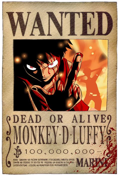 Luffy wanted poster - jordartists