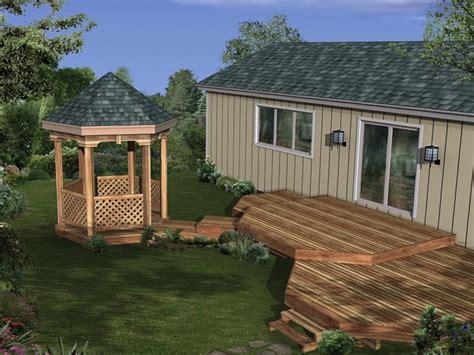 Deck Plans With Attached Gazebo | Home Design Ideas