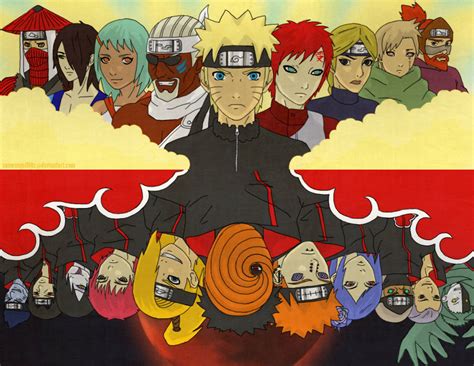 Jinchuriki Vs Akatsuki by snowangel110x on DeviantArt