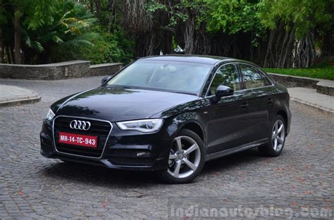 Audi A3 Sedan Review black front quarter