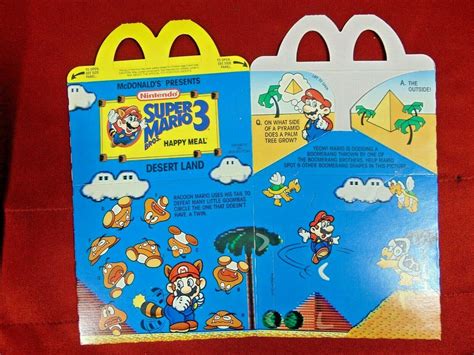 McDonald's The Real SUPER MARIO 3 Happy Meal Toy Box New Unused Promo Item VGC | #3934914973