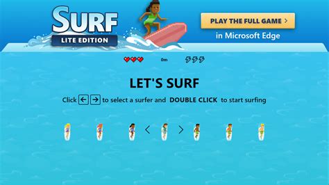 Play Edge Surf Game to discover hidden Easter Eggs & much more