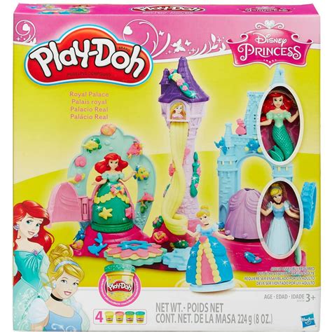 Play-Doh Disney Royal Palace Set with Cinderella, Ariel & 4 Cans of Play-Doh - Walmart.com ...