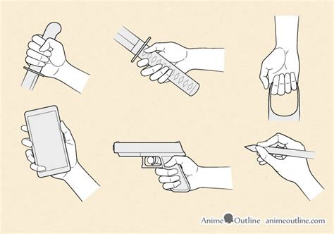 6 Ways to Draw Anime Hands Holding Something - AnimeOutline