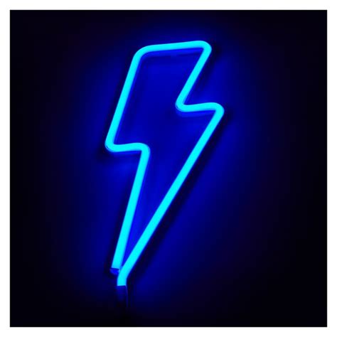 Neon Lightning Bolt Light Blue | Blue neon lights, Neon wallpaper, Blue aesthetic dark