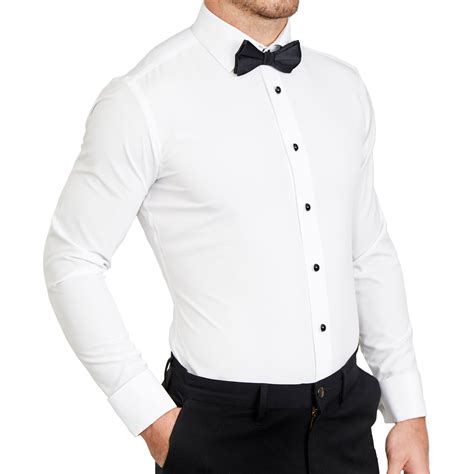 The Solid White Tuxedo Shirt (4-Week Lead Time) - State and Liberty ...