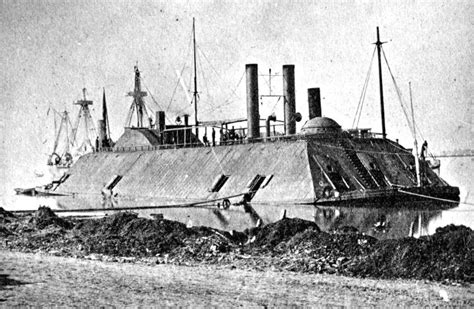 A March, 1863 photo of the USS Essex. The 1000-ton ironclad river gunboat, originally a steam ...