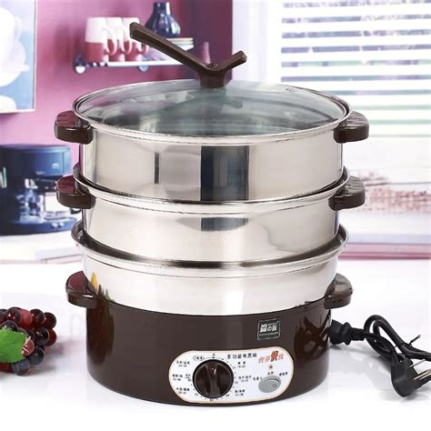 Electric steamer stainless steel multifunctional super large capacity ...