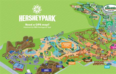 Park Map Hersheypark | Ruby Printable Map