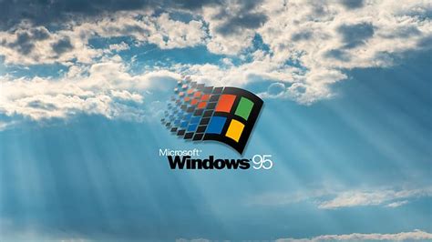 HD wallpaper: Windows 95, logo, blue, Microsoft | Wallpaper Flare