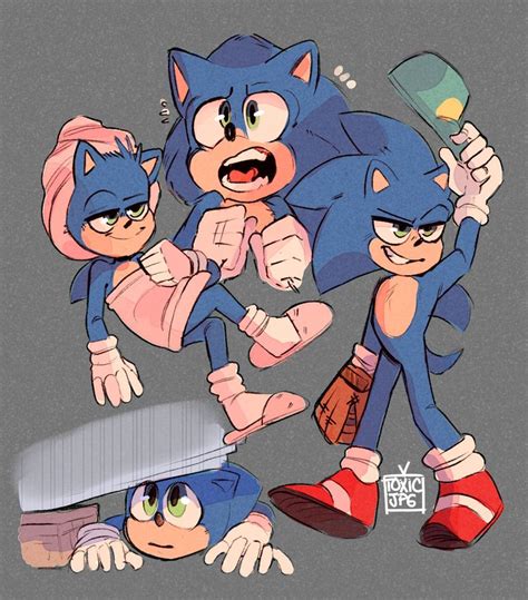 🍕T0XIC🍕 | Sonic the movie, Hedgehog movie, Sonic fan art