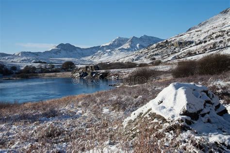 Winter in Snowdonia stock photo. Image of snowdonia, north - 18167680