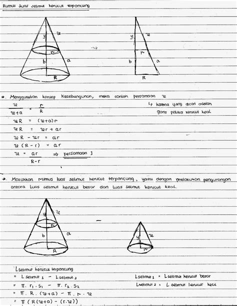 PEMBUKTIAN RUMUS KERUCUT TERPANCUNG - MATEMATIKA