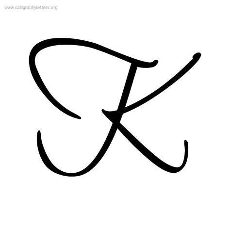 Cursive Alphabet K | AlphabetWorksheetsFree.com