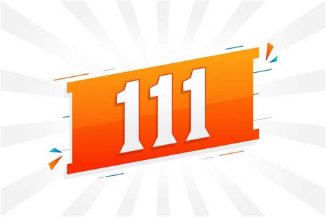 111 number vector font alphabet. Number 111 with decorative element stock vector 13886921 Vector ...