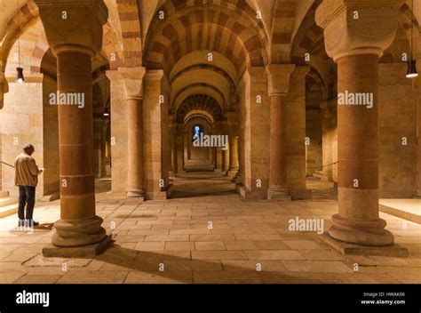 Germany, Rheinland-Pfalz, Speyer, Dom cathedral, crypt interior Stock ...