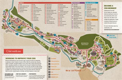 Fort Worth Zoo Map and Brochure (2015 - 2023) | ThemeParkBrochures.net