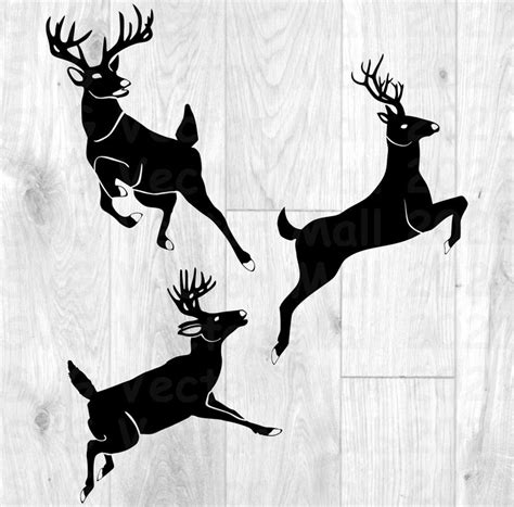 Jumping Deer SVG Buck SVG Stag Clipart Leaping Deer SVG - Etsy